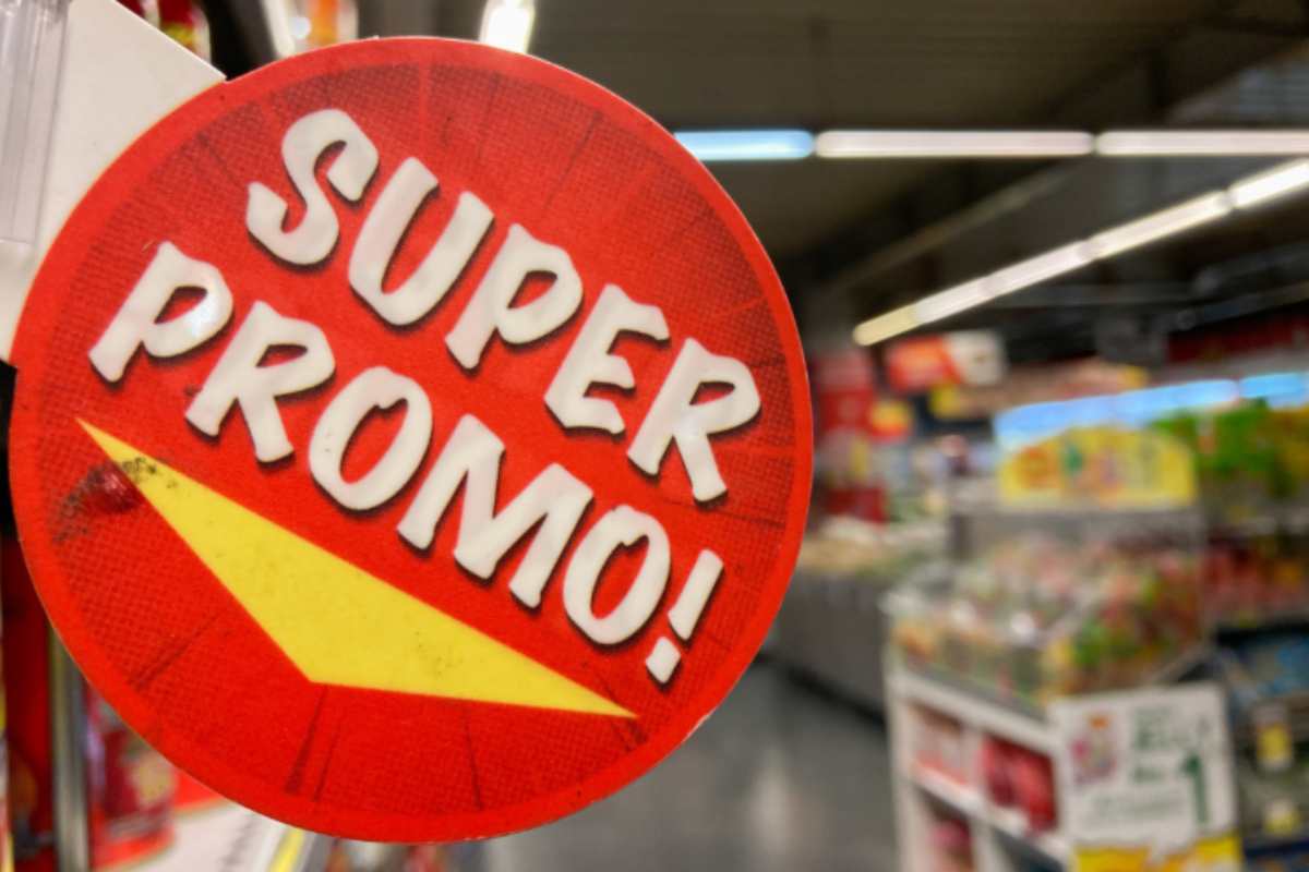 Cartello offerta supermercato