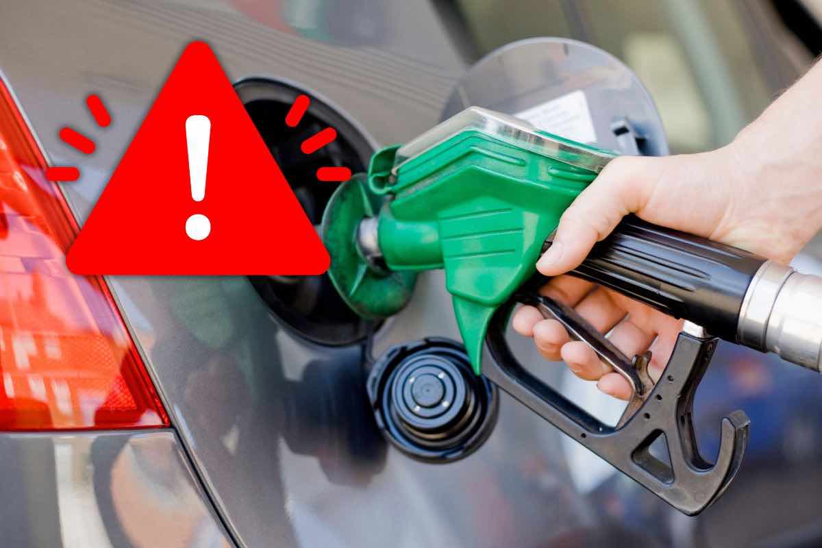 Benzina auto attenzione