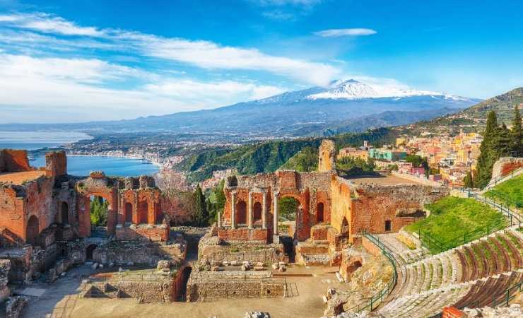 Taormina vista sull'anfiteatro